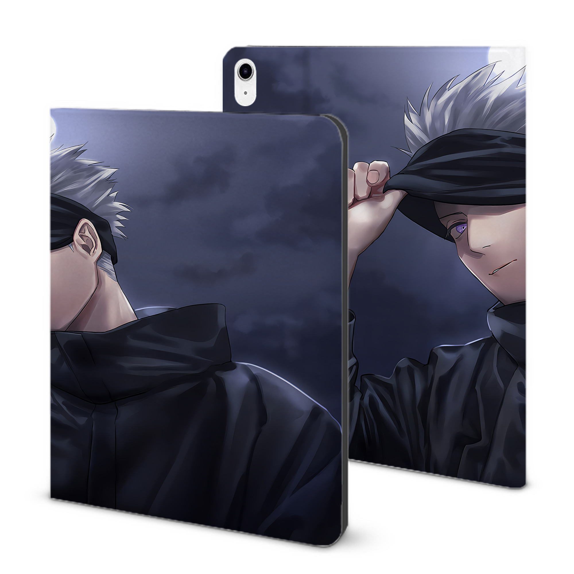 （画像用） 呪術廻戦 Jujutsu Kaisen IPad ケース ブック型 PUレザー TPU 耐衝撃 軽量 薄型 ペン収納なし 全面保護 IPad 各モデル対応